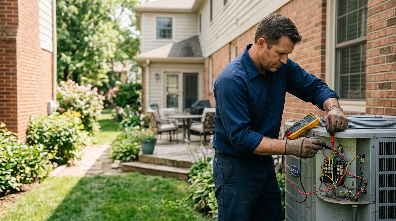 HVAC technician working near Sanford, TX